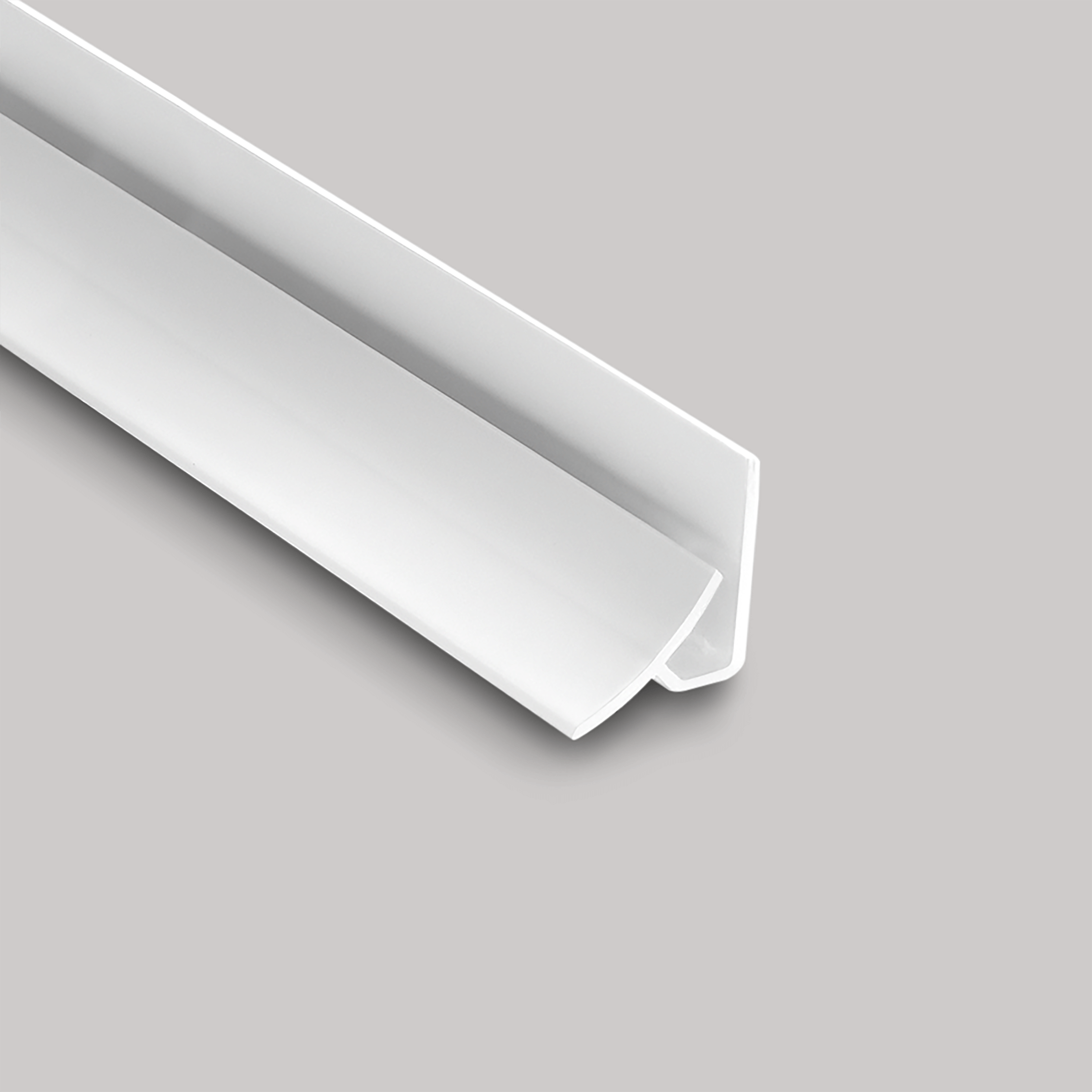 Hygienic White Satin Wall Cladding Internal Corner 2.44m image